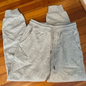 Brand New Mens 100% Cotton Joggers, Grey, XL